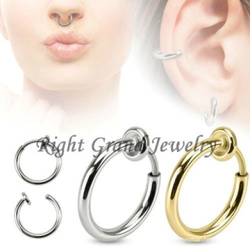 316L Surgical Steel Non Piercing Nose Ring Septum Piercing Jewelry